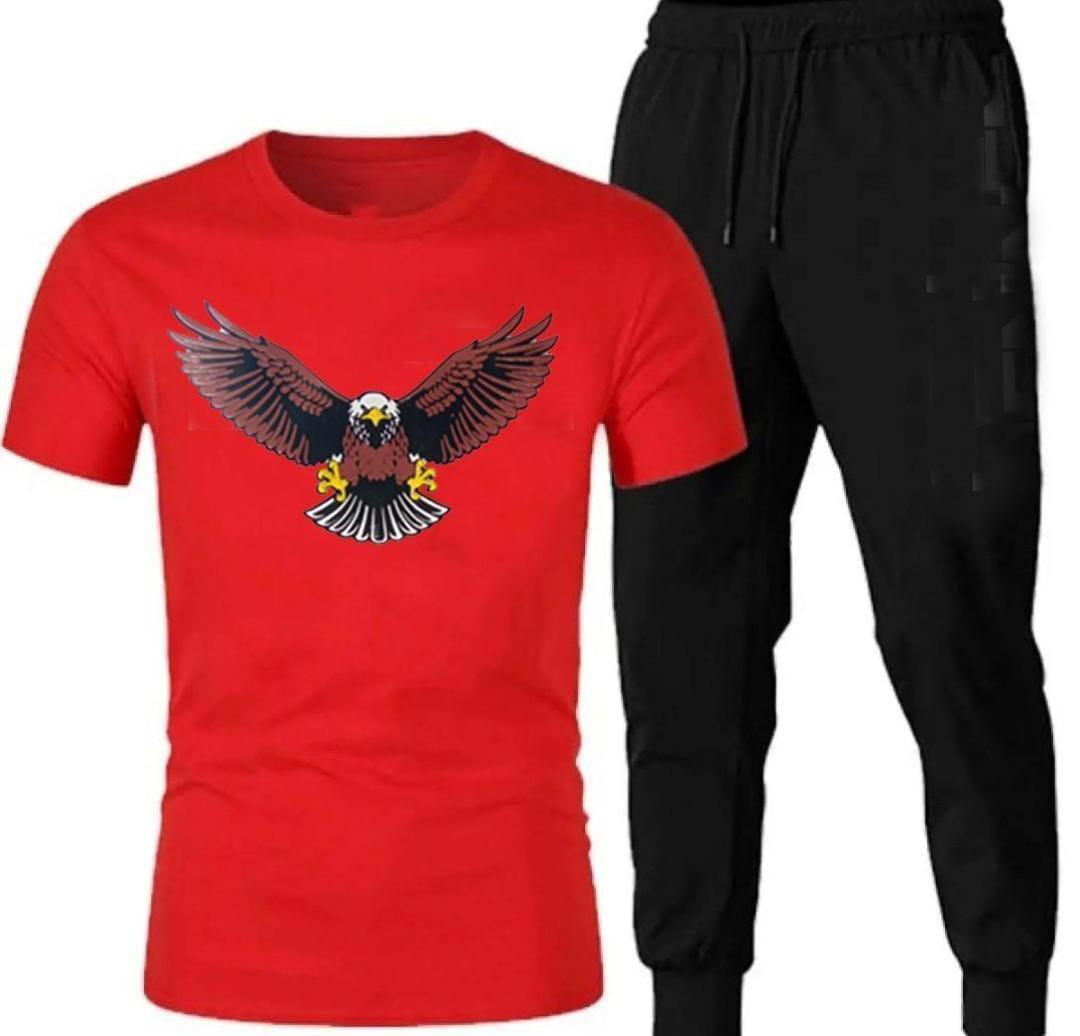 2 Pcs Men's Dri Fit Printed Track Suit