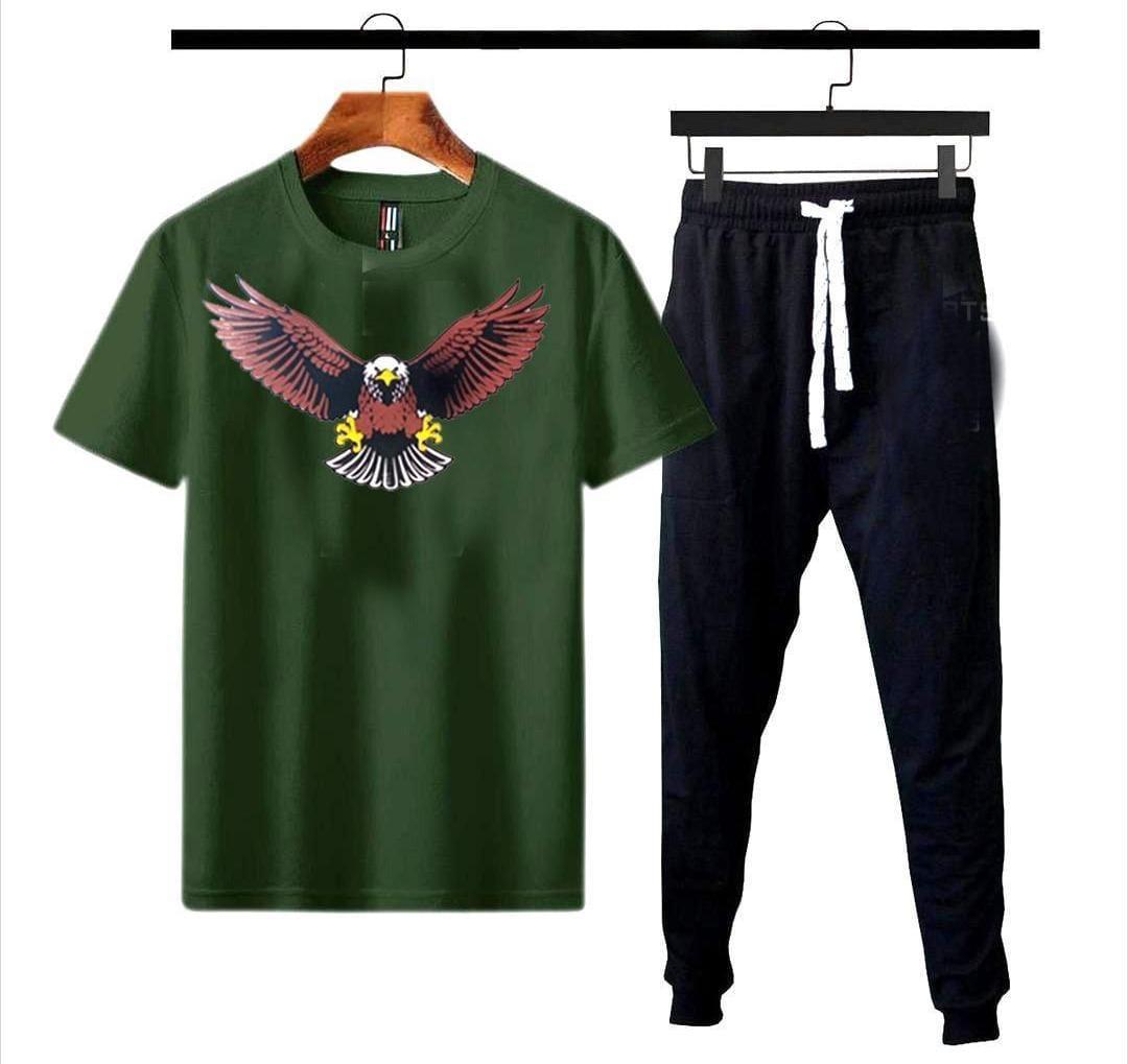 2 Pcs Men's Dri Fit Printed Track Suit