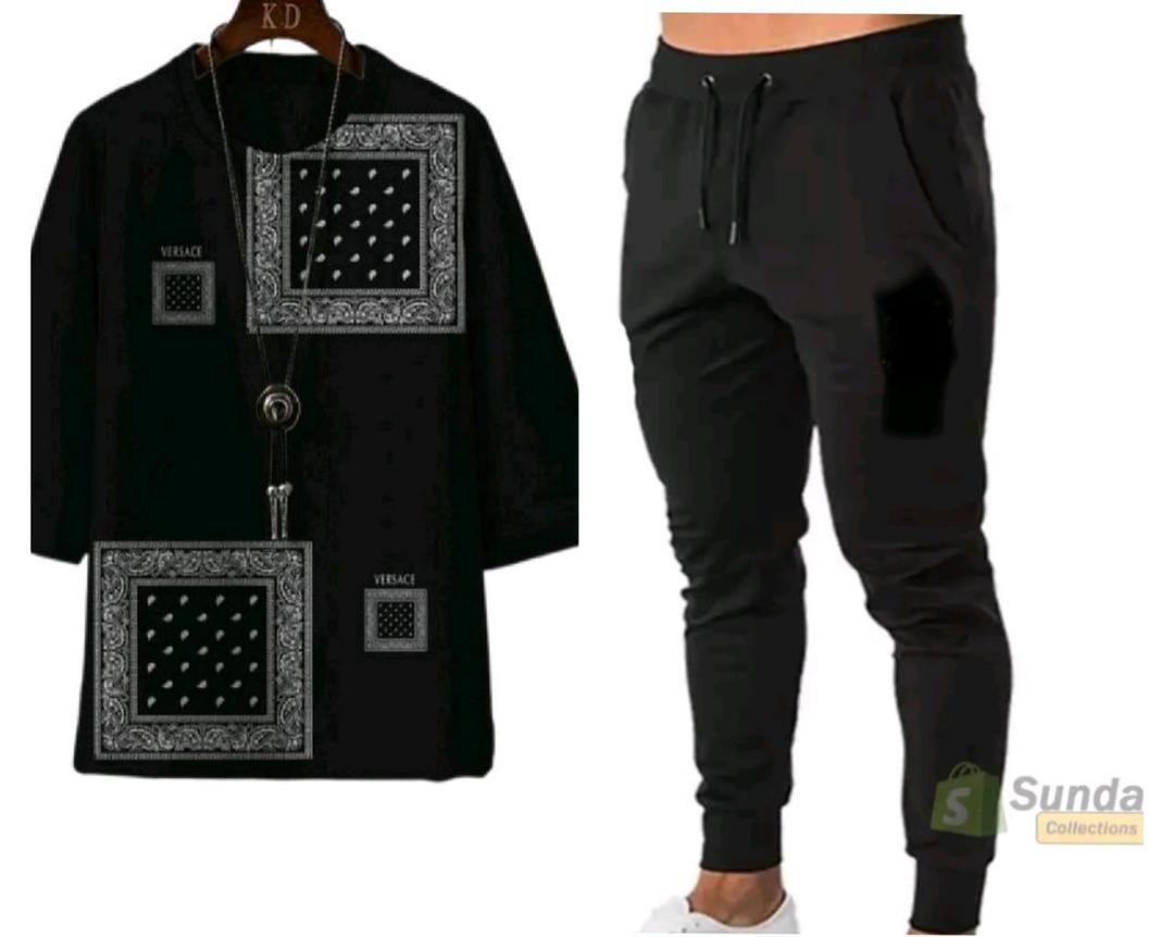 2 Pcs Men's Micro Interlock Printed Track Suit