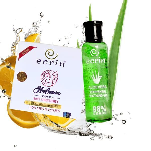 Halawa Wax 50g And Aloe Vera Soothing Gel 150ML - Pack Of 2