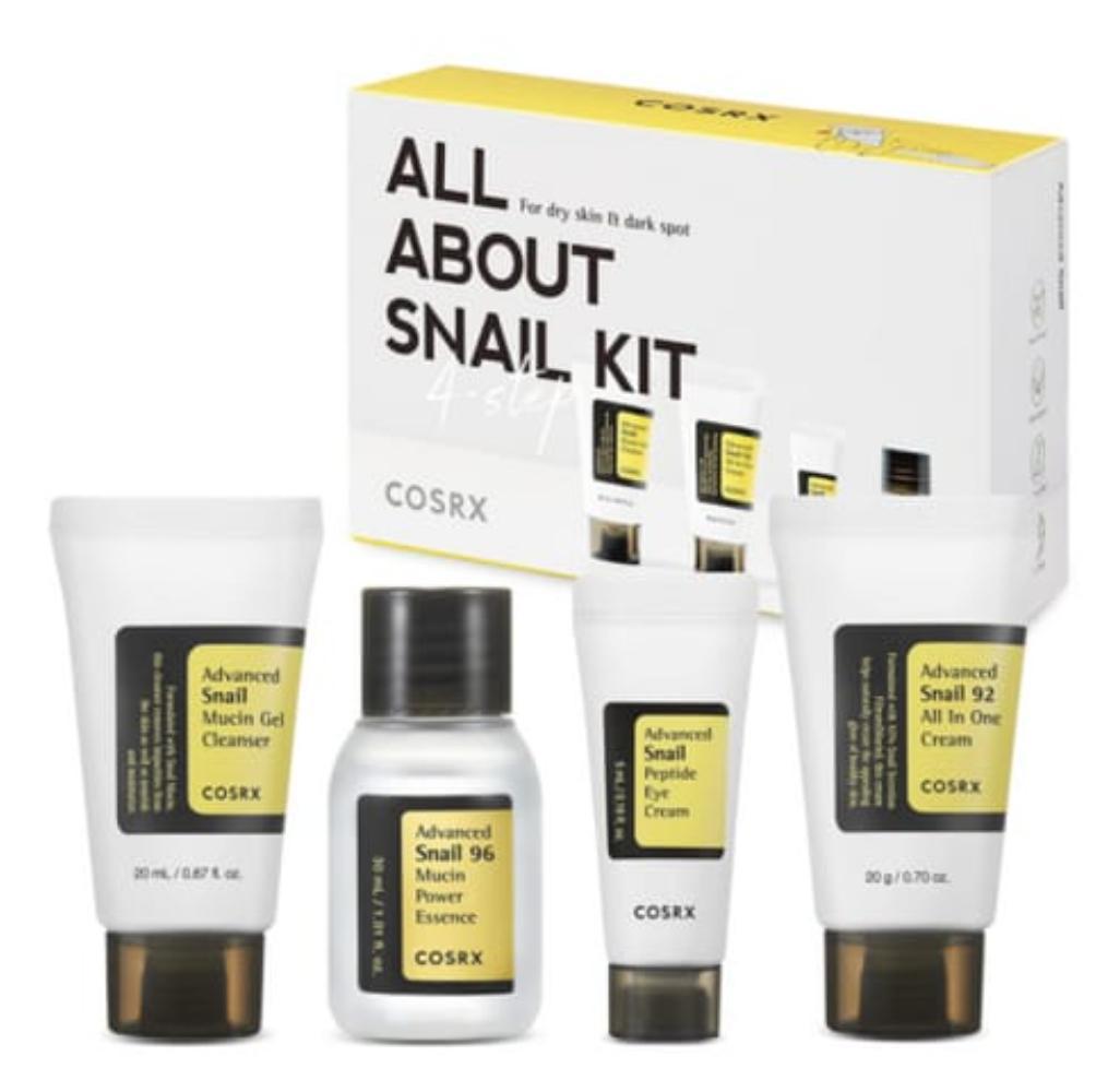 4 in 1 Skincare Bundle - 4 Pcs Advanced Snail Mucin Essentials