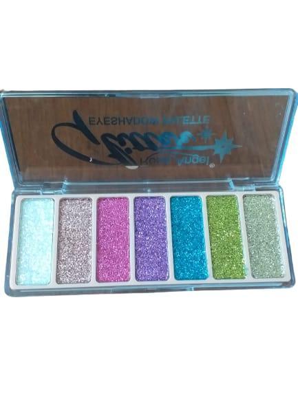 High-Pigmented Eye Makeup Palette, 7 Shades