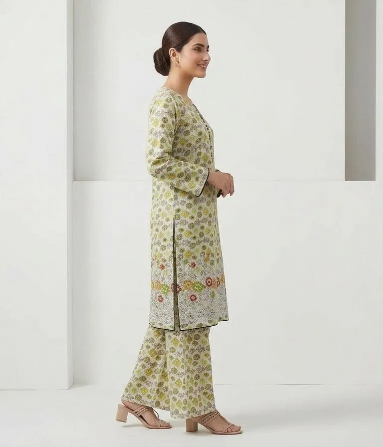 Pakistani Printed Kurta Set with Pajama