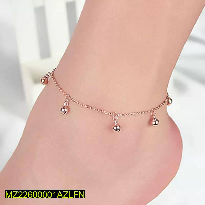 Elegant Design Anklet In Golden