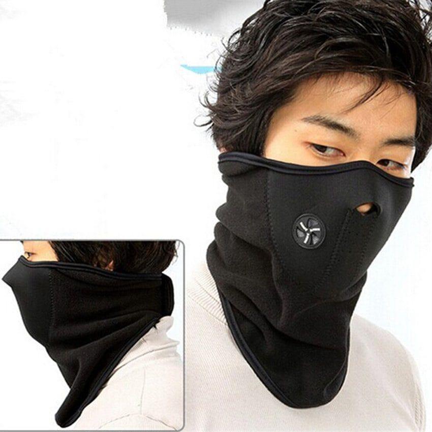 Black Full Face Bike Mask for Men Women Winter Use
