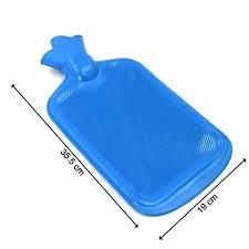 Blue Rubber Hot Water Bottle 355x185cm Leak Proof
