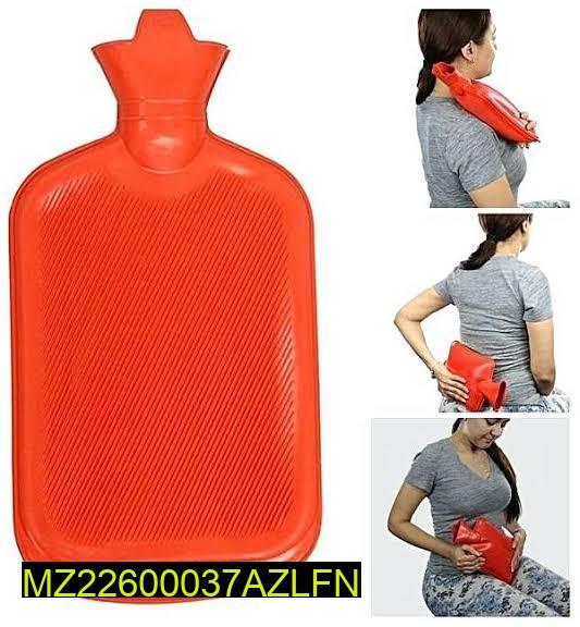 Blue Rubber Hot Water Bottle 355x185cm Leak Proof