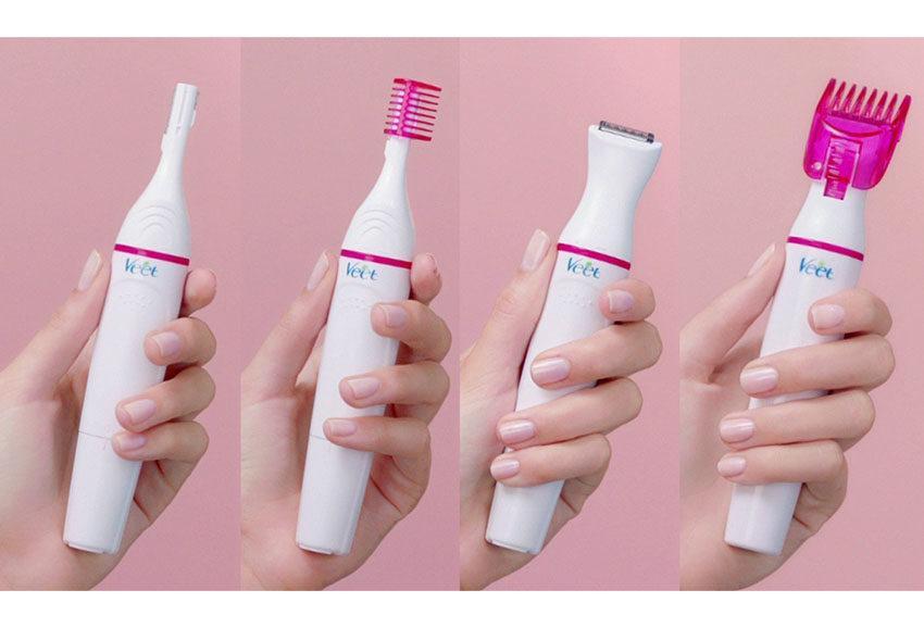 Rechargeable Women's Hair Trimmer with 5 Attachments