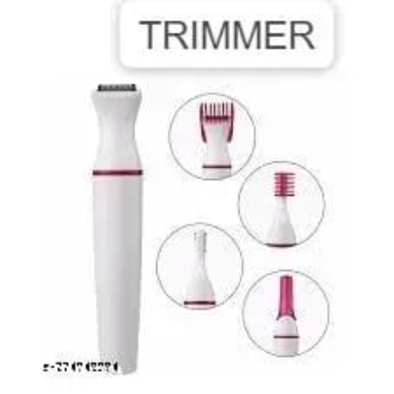 Rechargeable Women's Hair Trimmer with 5 Attachments