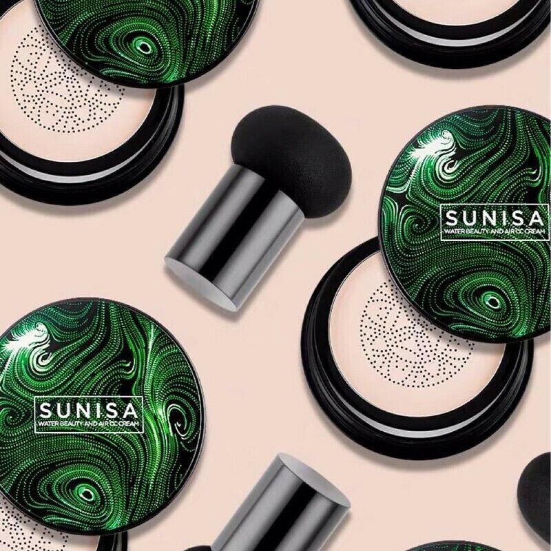 Sunisa Air Cushion CC Cream 24Hr Full Coverage Black Green