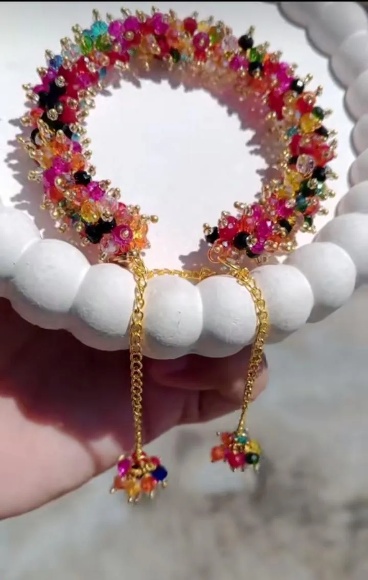 1 Pc Indian Design Multicolor Gajrey Bracelet