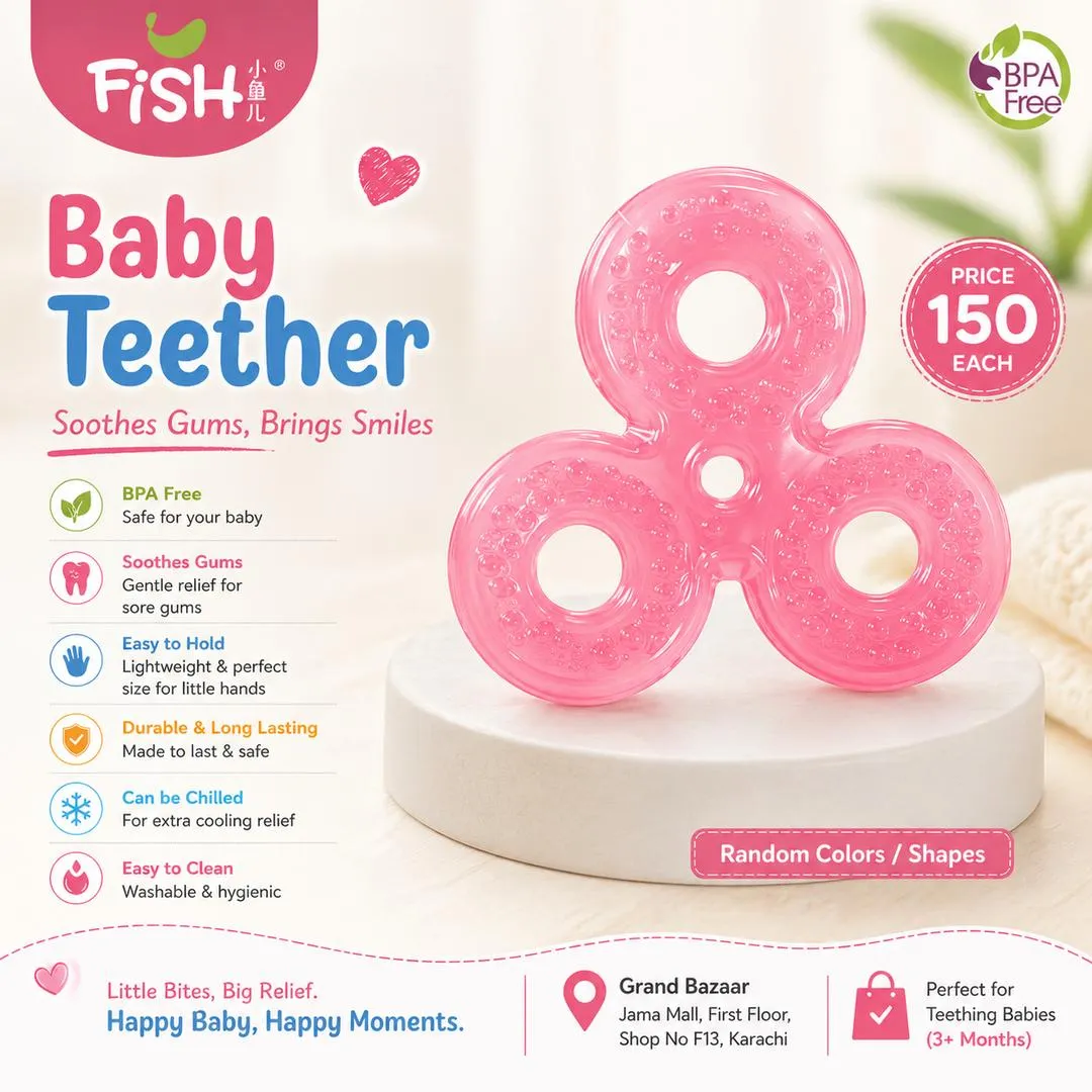 Baby Teethie Silicone Sensory Toy for 3M+