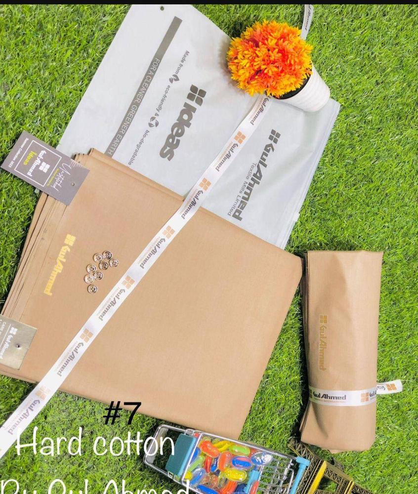 Men’s Unstitched Cotton Plain Suit