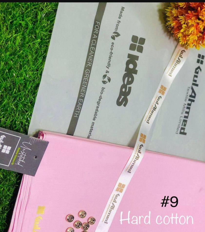 Men’s Unstitched Cotton Plain Suit