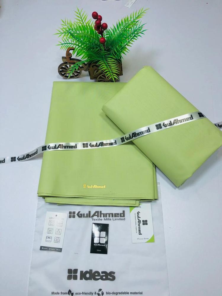 Men’s Unstitched Cotton Plain Suit