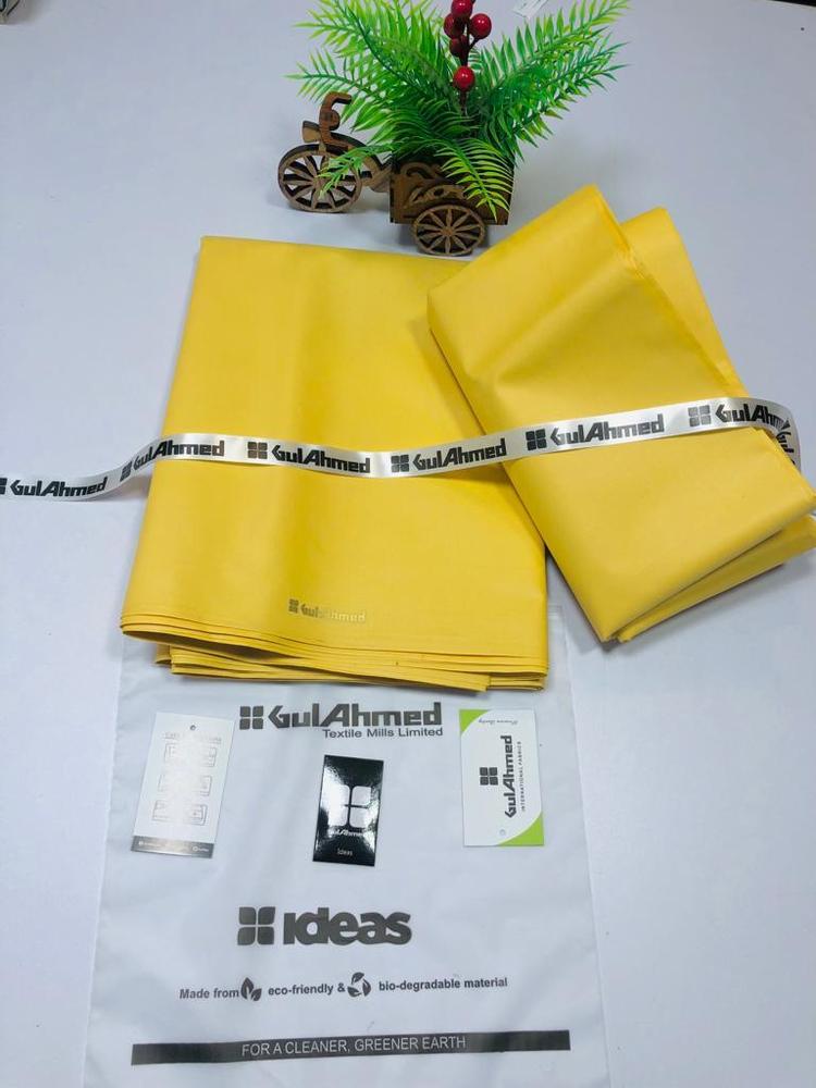 Men’s Unstitched Cotton Plain Suit