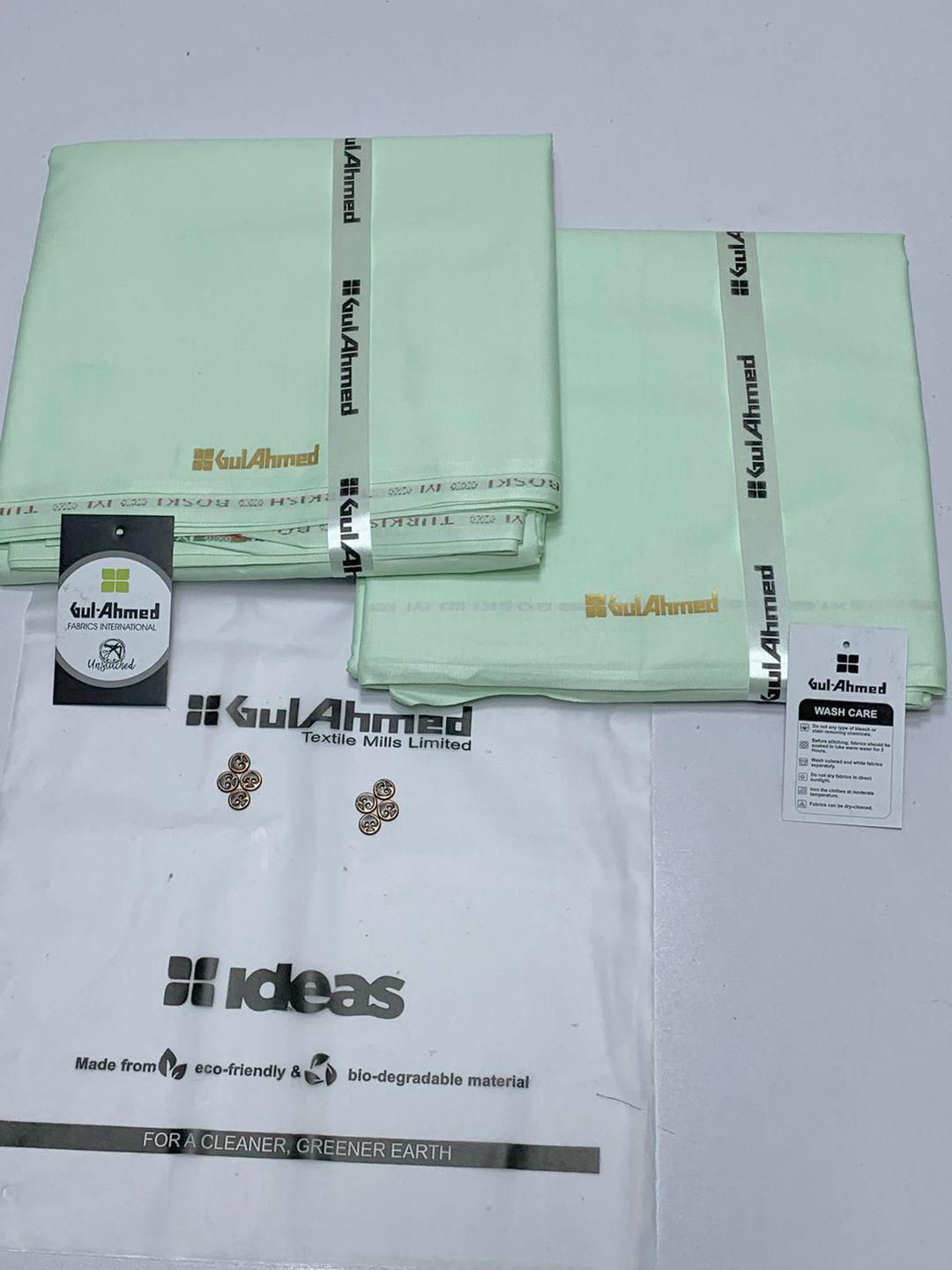 Men’s Unstitched Cotton Plain Suit