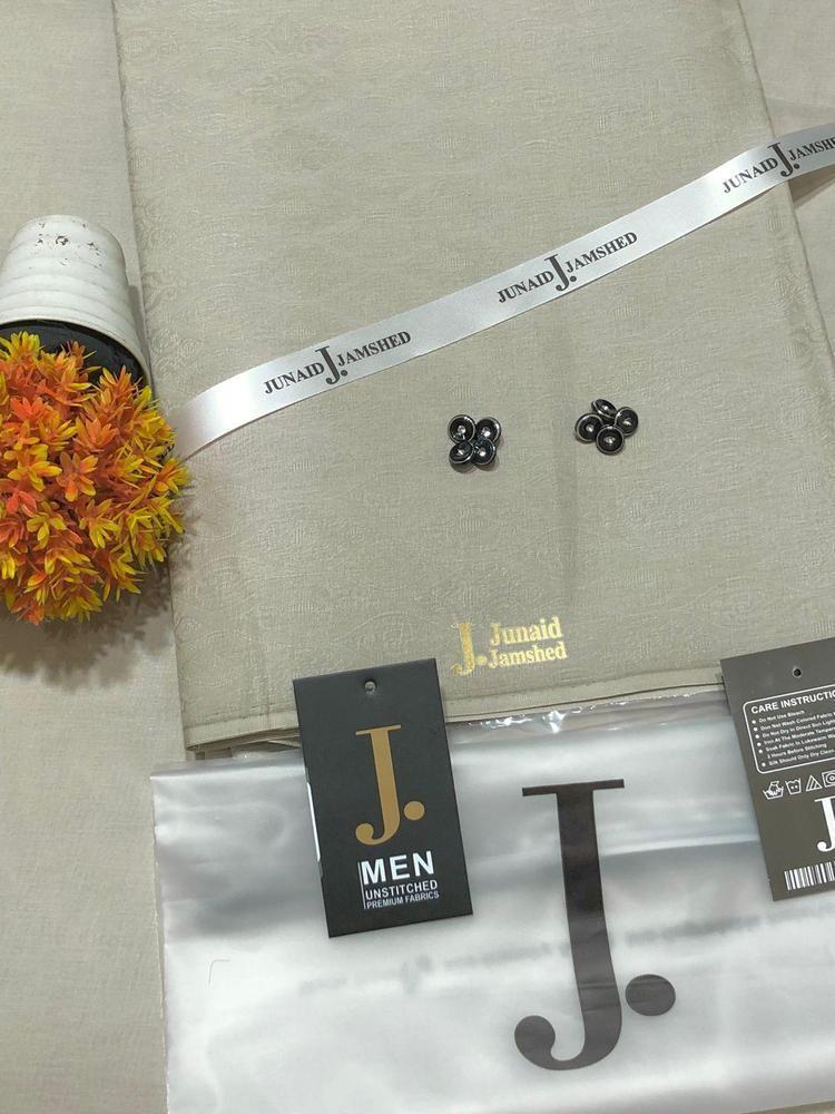 Men’s Unstitched Paper Cotton Self Print Suit