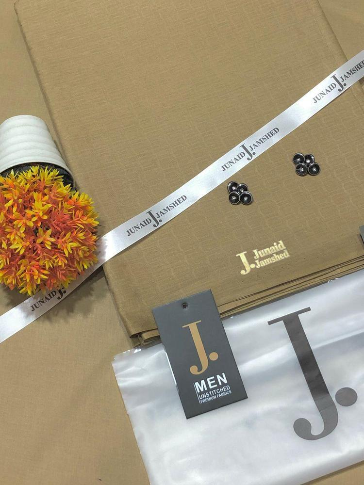 Men’s Unstitched Paper Cotton Self Print Suit