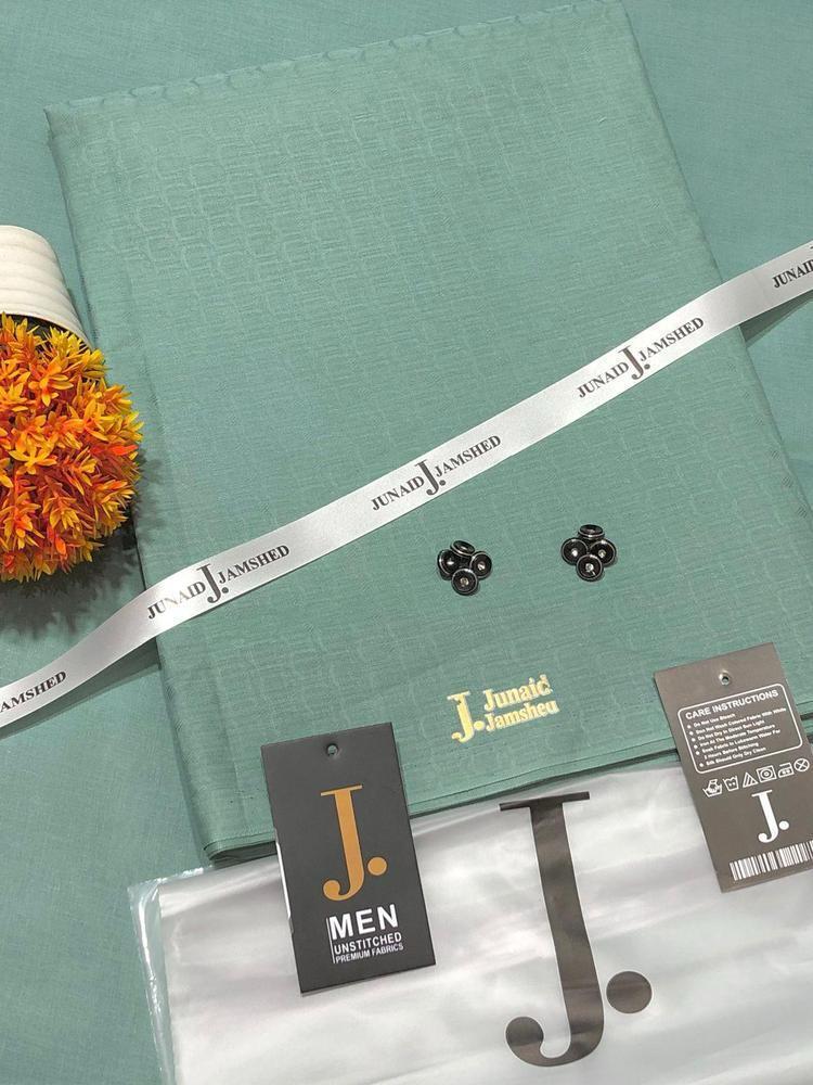 Men’s Unstitched Paper Cotton Self Print Suit