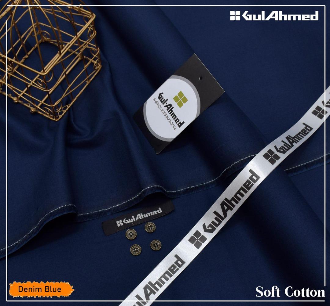 Men’s Unstitched Soft Cotton Plain Suit