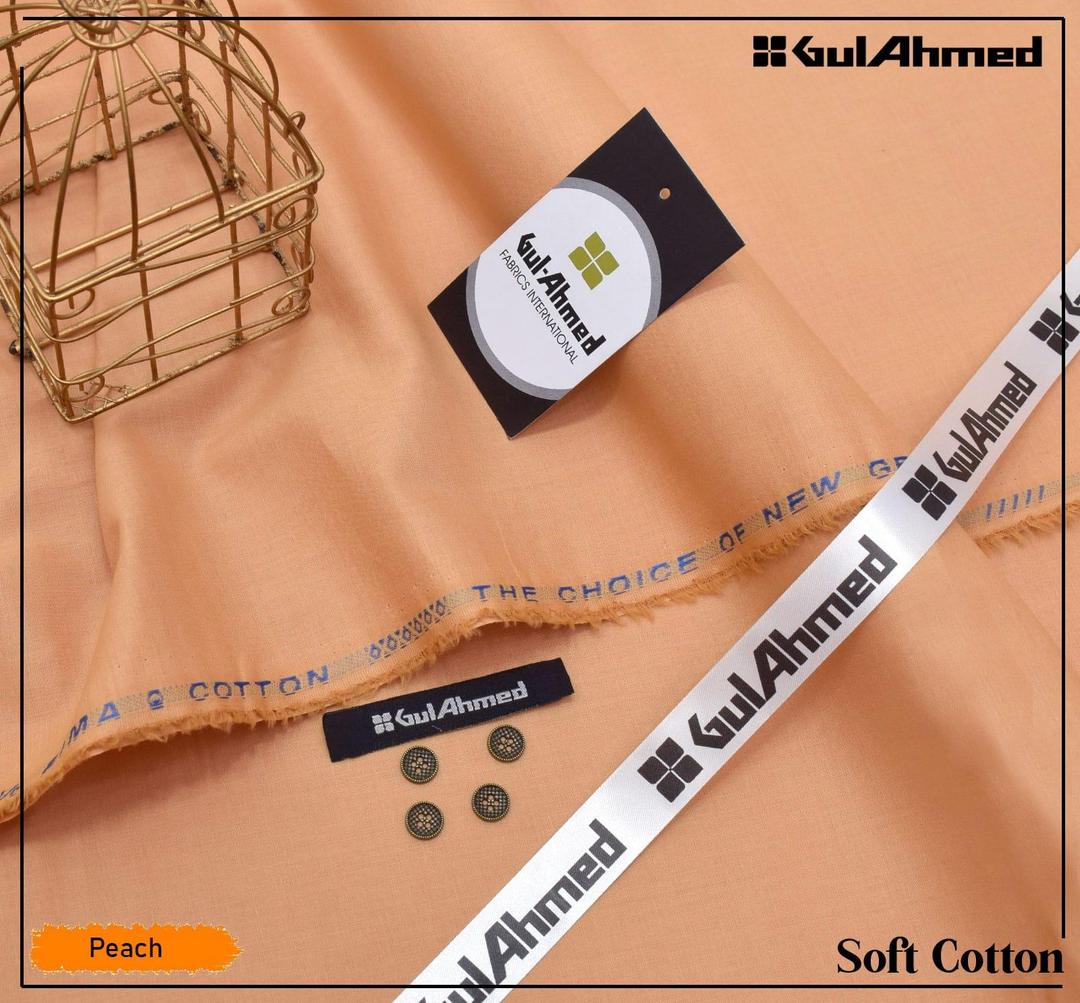 Men’s Unstitched Soft Cotton Plain Suit