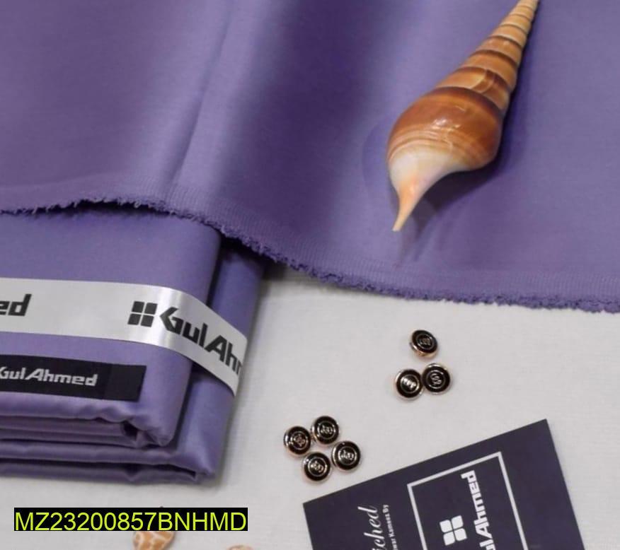 Men's Unstitched Satin Silk Plain Suit