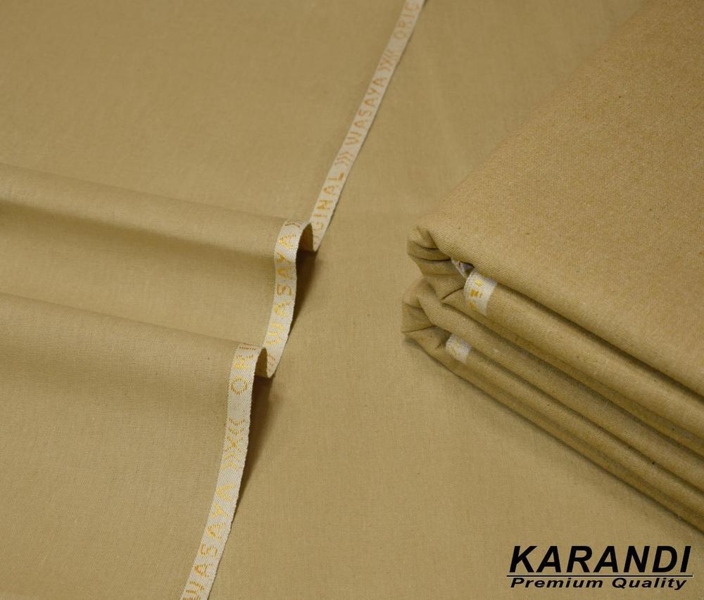 Men’s Unstitched Karandi Plain Suit