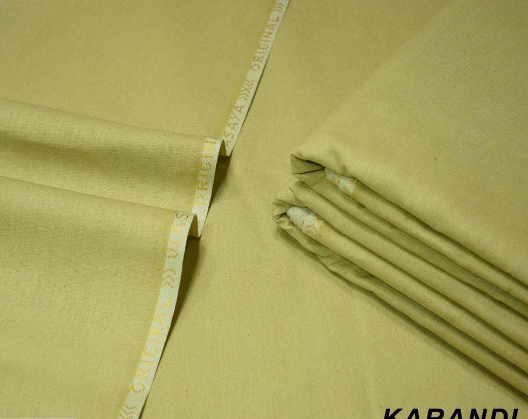 Men’s Unstitched Karandi Plain Suit
