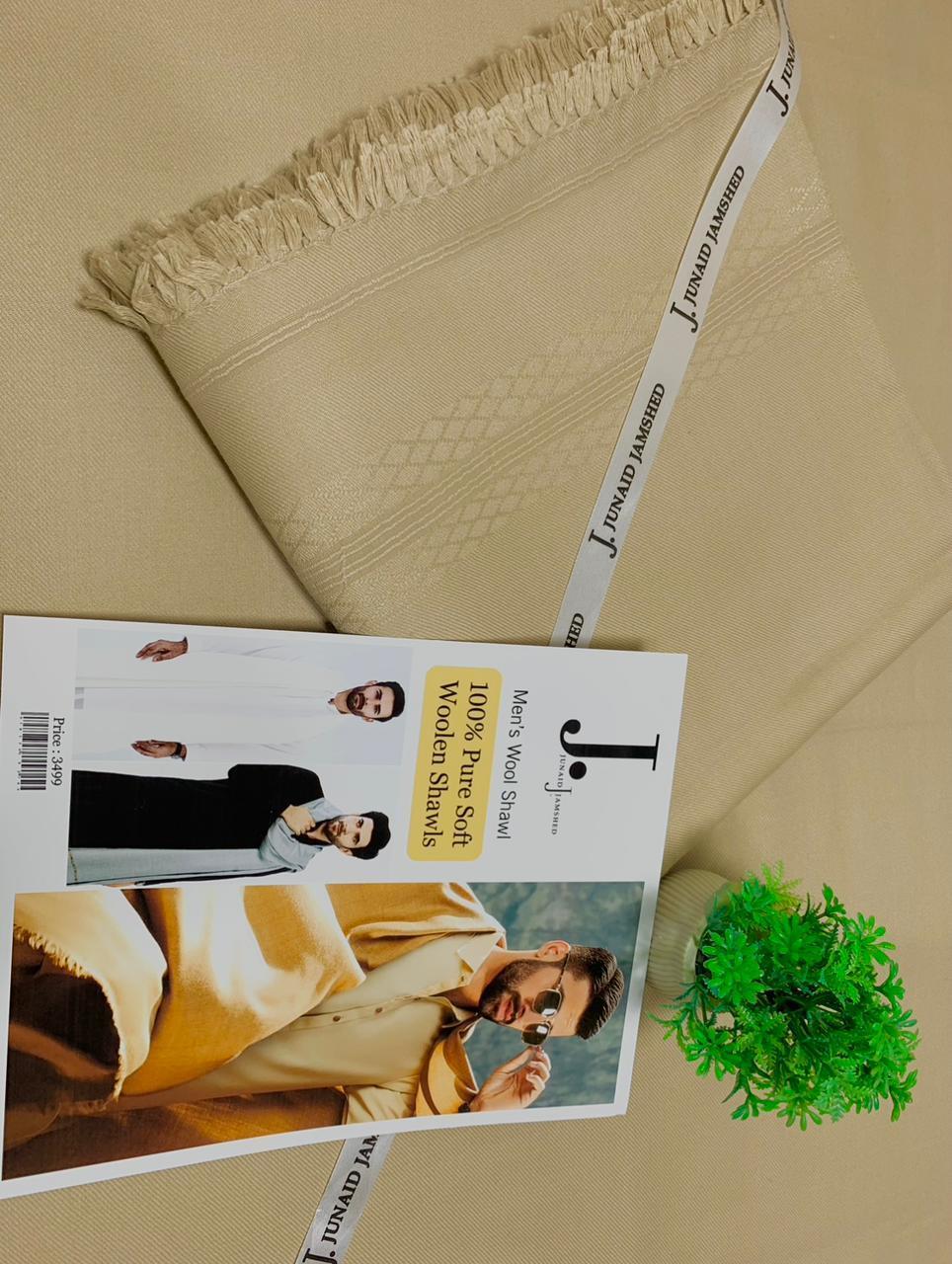 1 Pc Men's Pure Wool Shawl