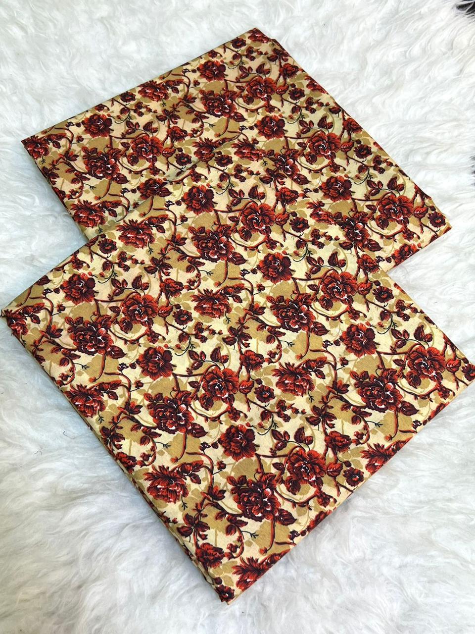 2 Pcs Women's Unstitched Printed Suit