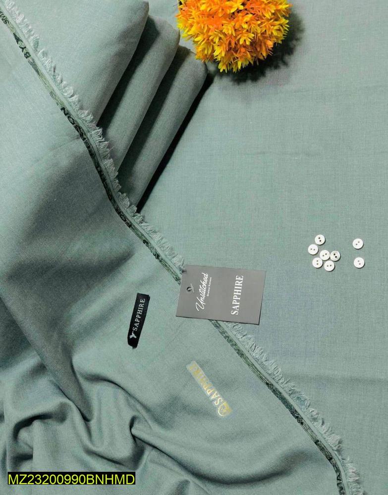 Men's Unstitched Wash And Wear Plain Suit