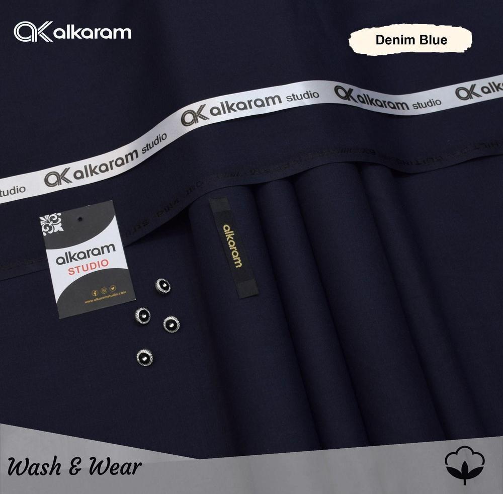 Men’s Unstitched Wash And Wear Plain Suit