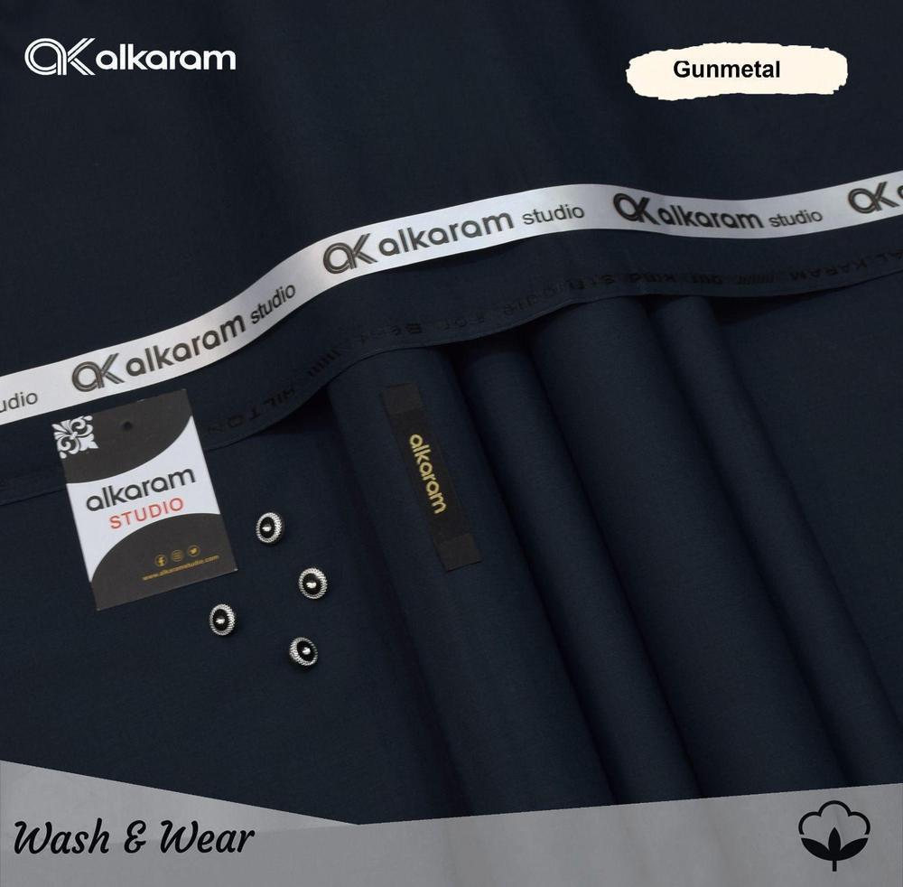 Men’s Unstitched Wash And Wear Plain Suit