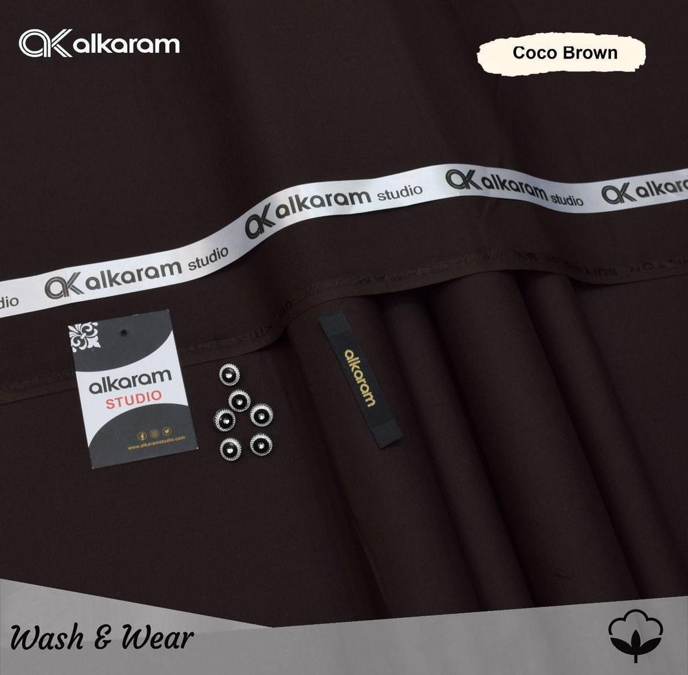 Men’s Unstitched Wash And Wear Plain Suit