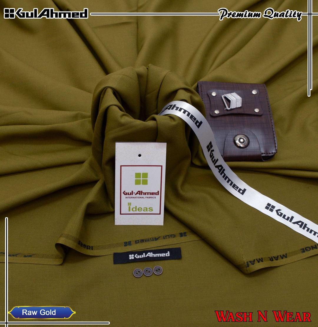 Men’s Unstitched Wash And Wear Plain Suit