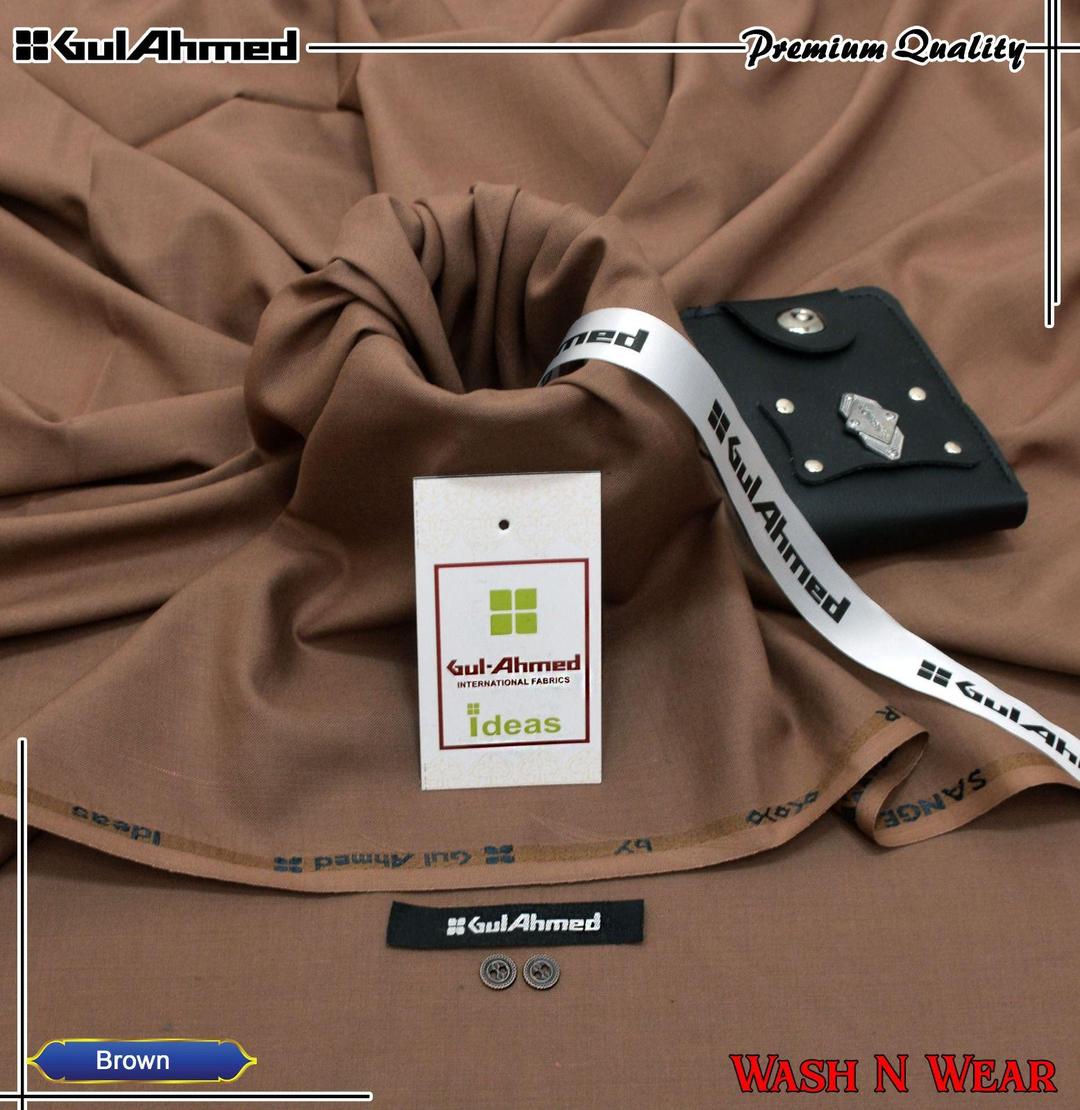 Men’s Unstitched Wash And Wear Plain Suit