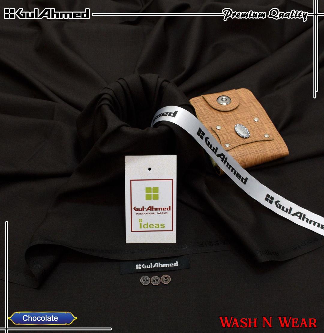 Men’s Unstitched Wash And Wear Plain Suit