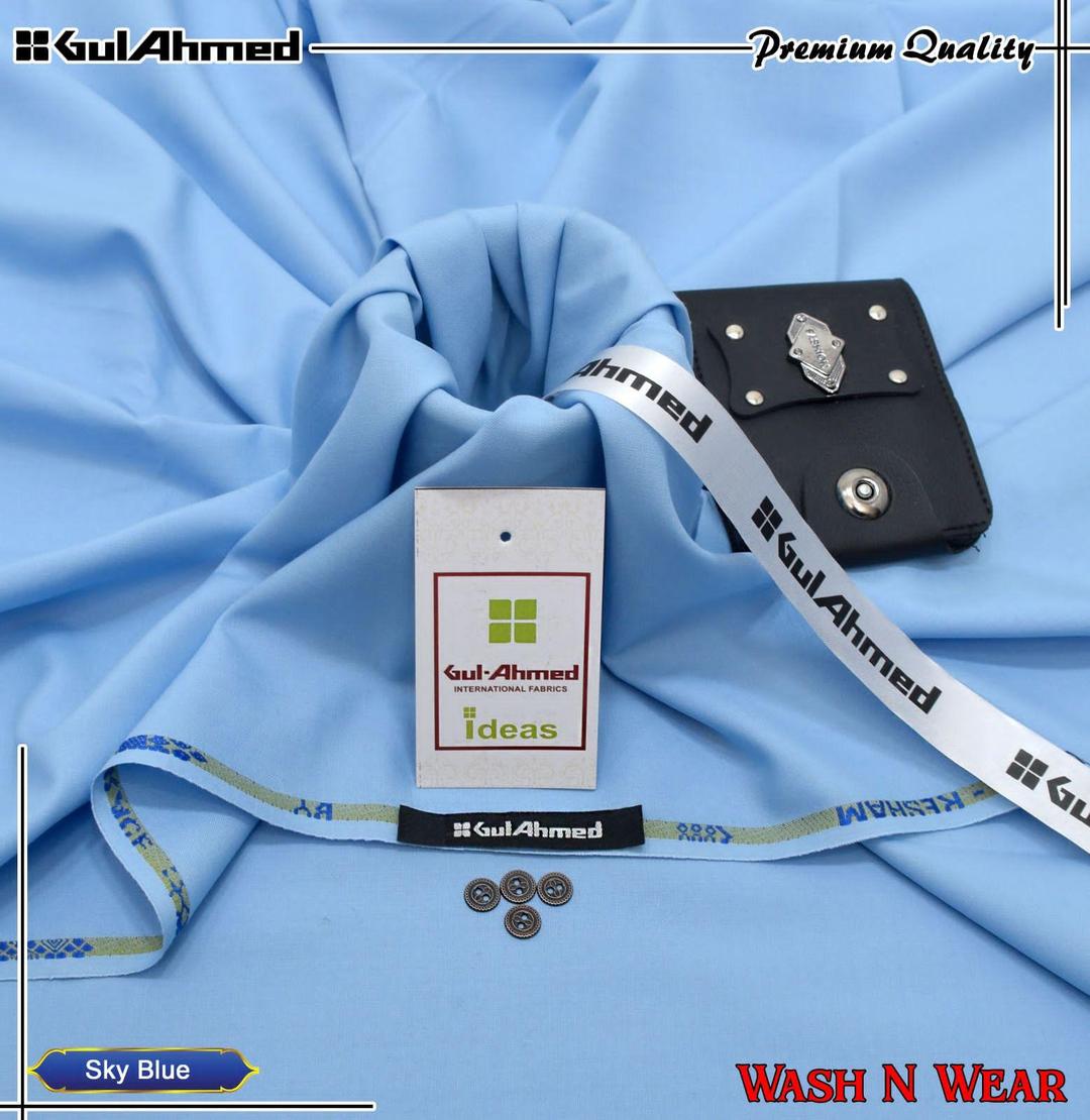 Men’s Unstitched Wash And Wear Plain Suit