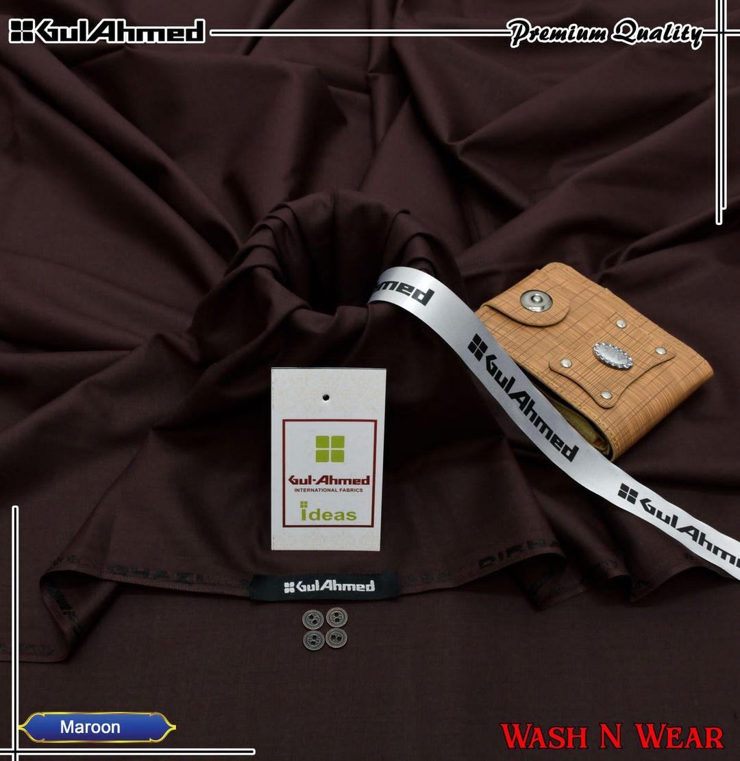 Men’s Unstitched Wash And Wear Plain Suit