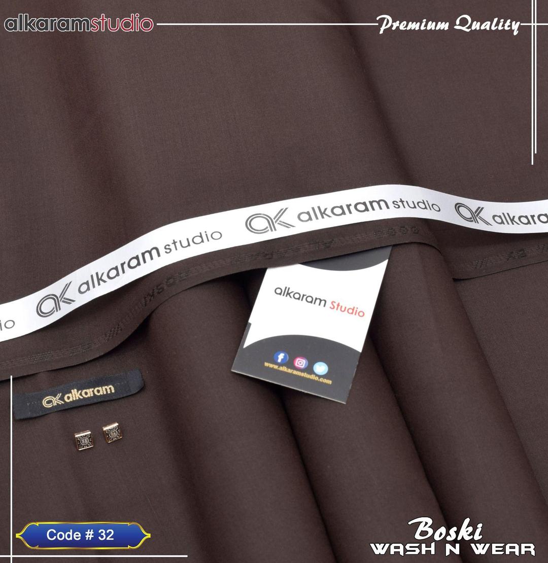 Men’s Unstitched Wash And Wear Plain Suit