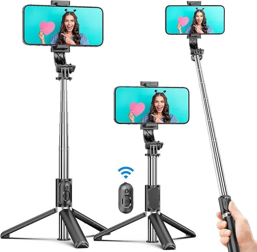 3-in-1 Wireless Selfie Stick Tripod with Remote R1