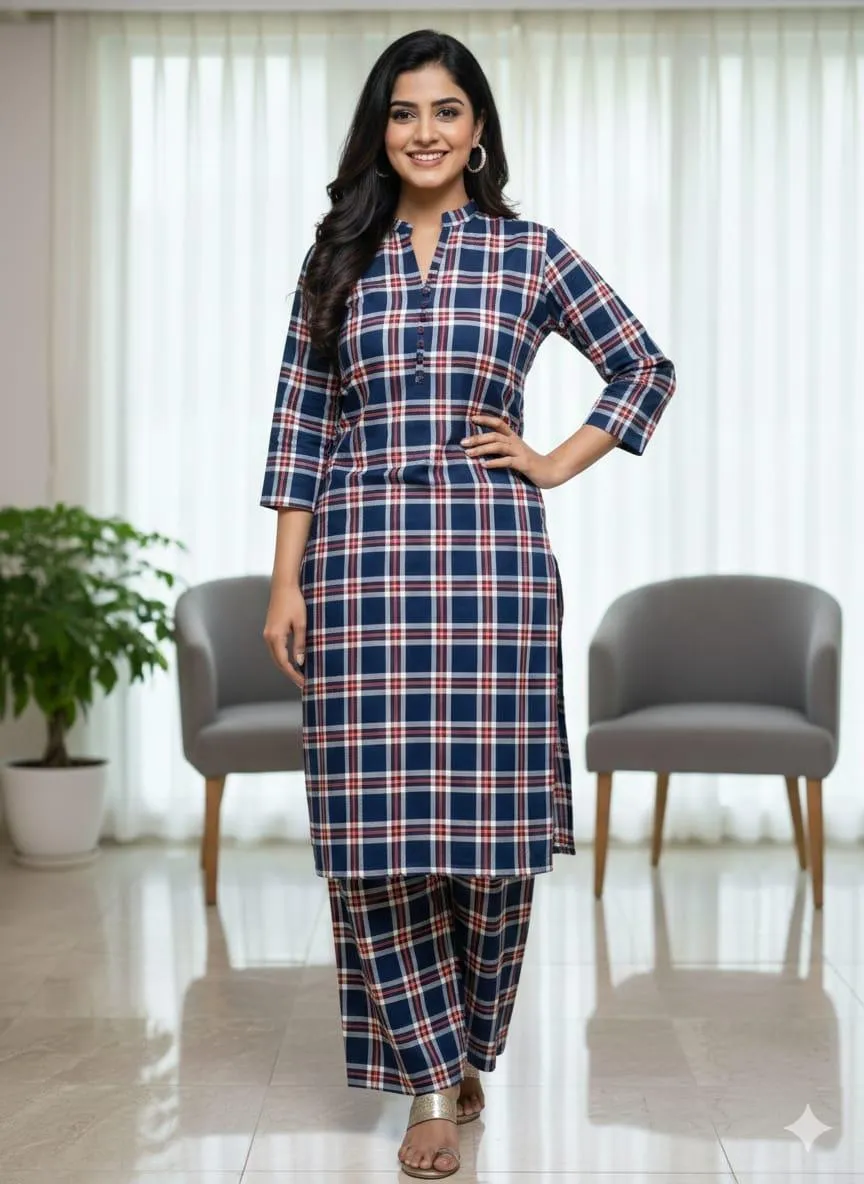 2 Pcs Women's Stitched Crystal Khaddar Printed Long Shirt And Trouser