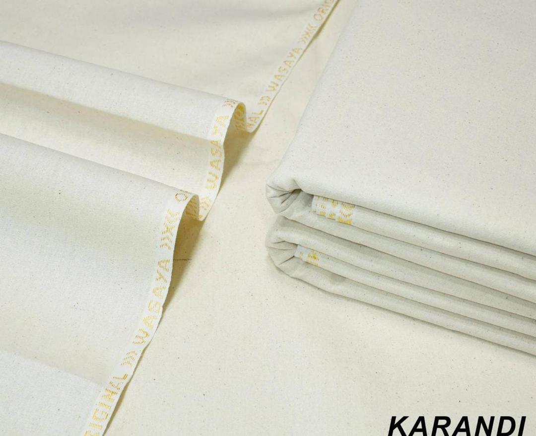 Men’s Unstitched Karandi Plain Suit