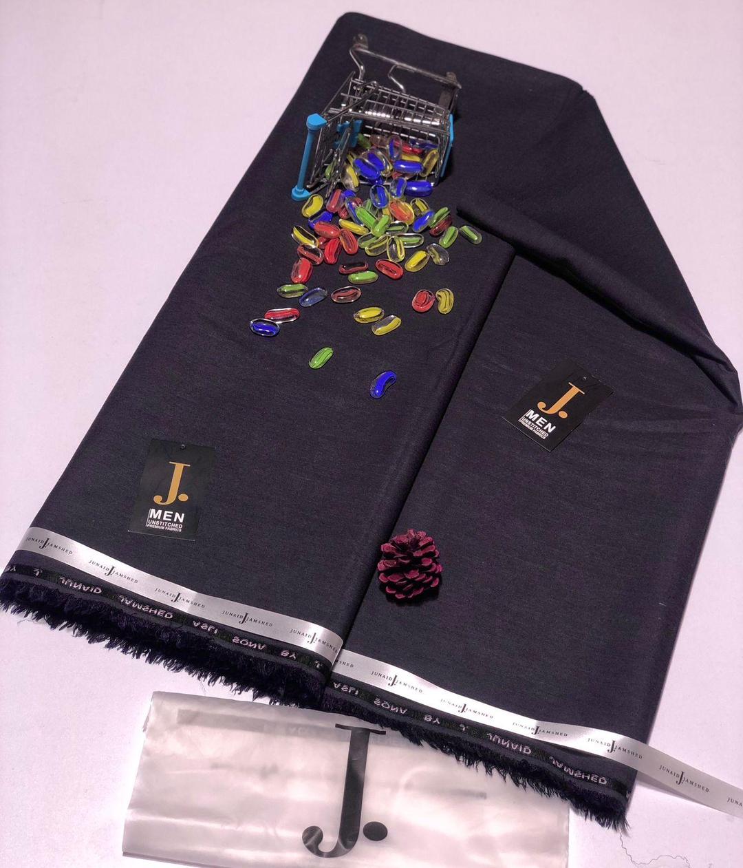 Men’s Unstitched Wool Plain Suit