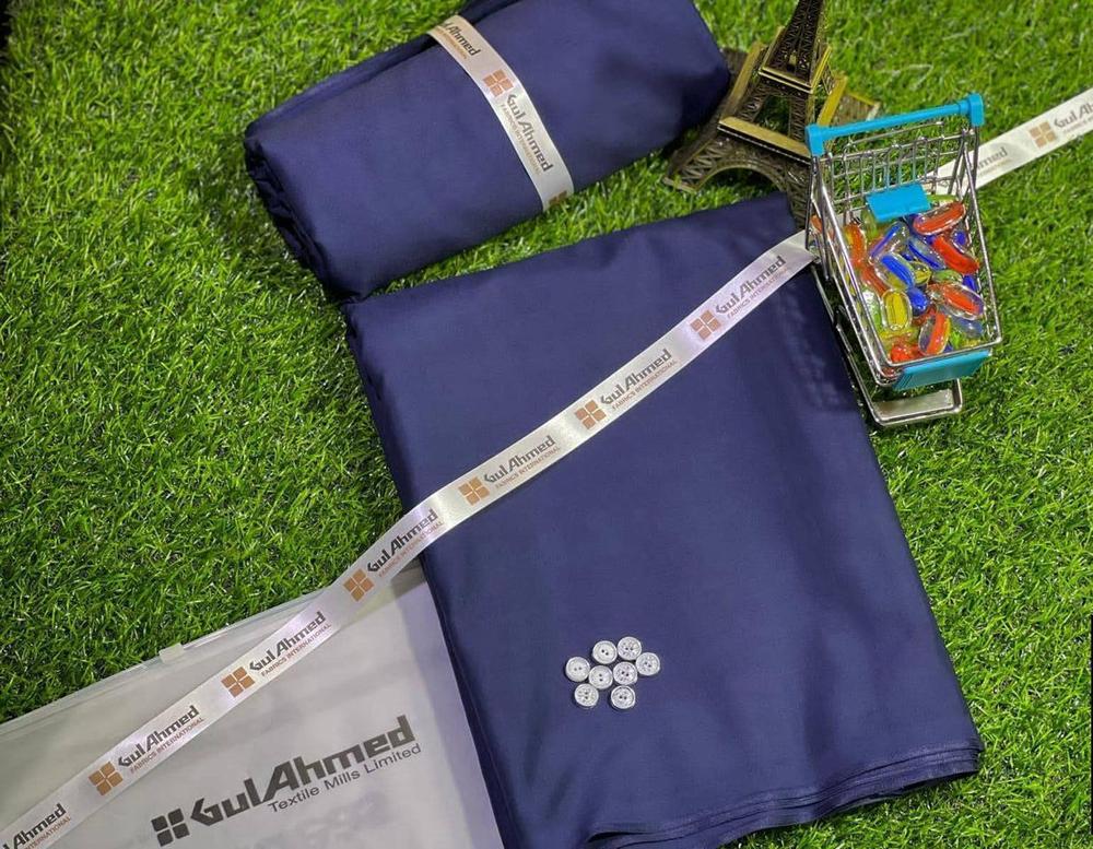 Men's Unstitched Wash And Wear Plain Suit