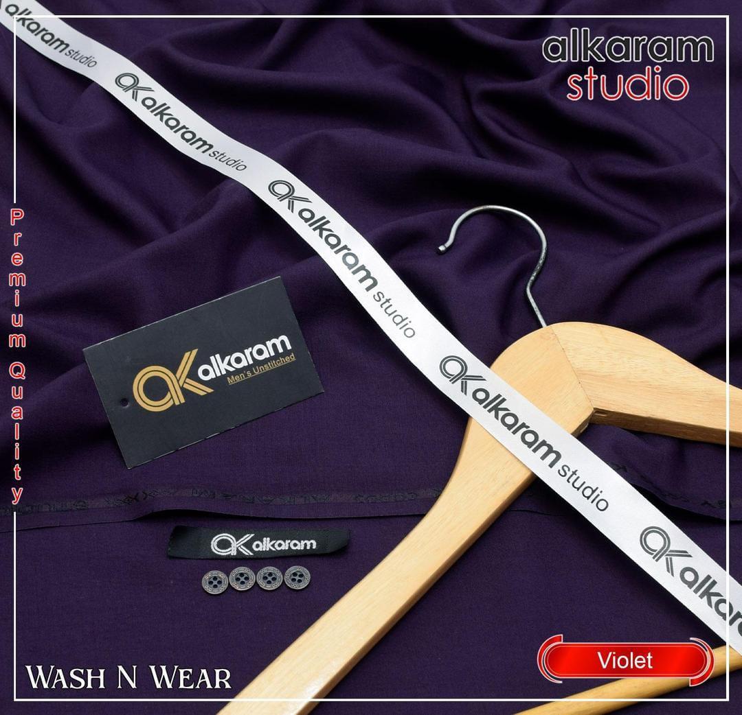 Men’s Unstitched Wash And Wear Plain Suit