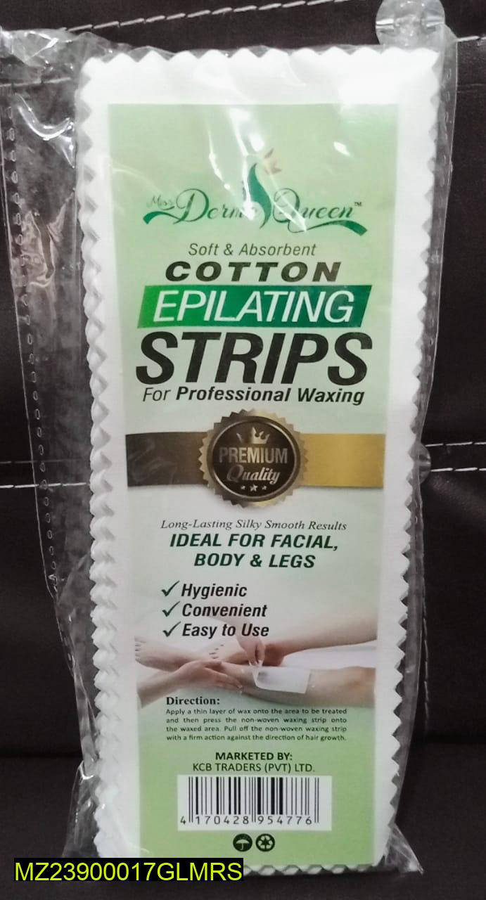 Derma Queen Wax Strips, Cotton