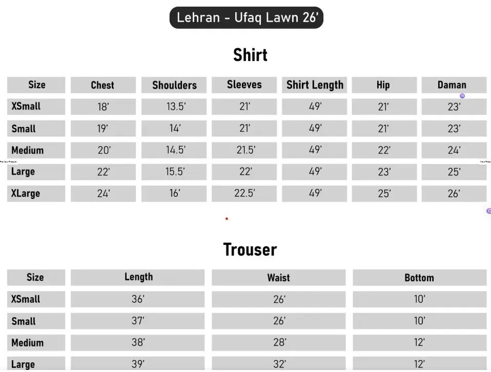 Lehran - U4A Women's Embroidered Stitched Suit - Premium Lawn 3 Pcs