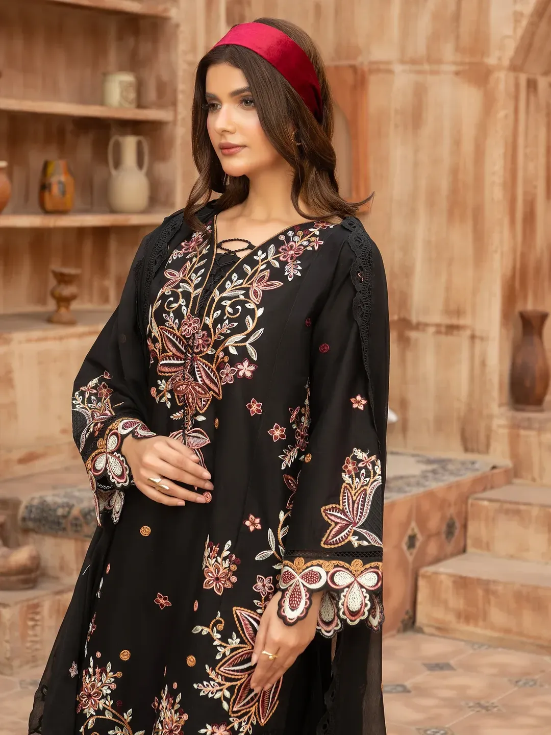 Wasl - U6A Embroidered Lawn Suit - 3 Pcs Set for Women